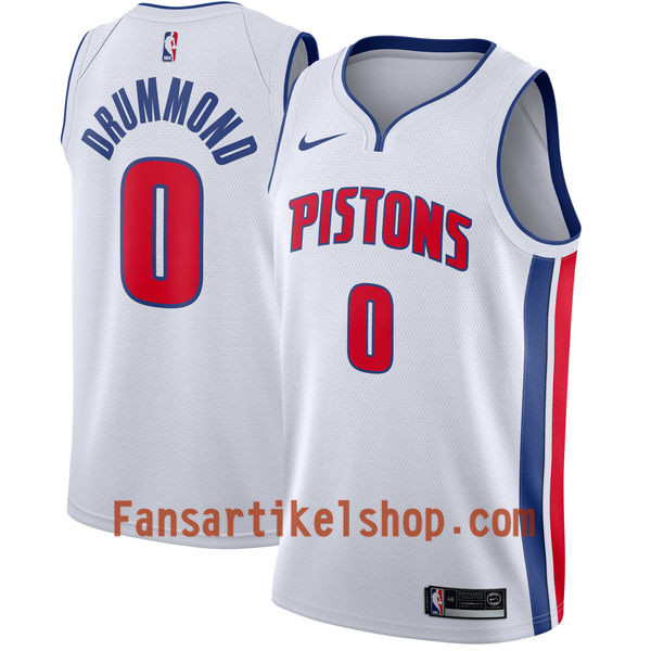 NBA Detroit Pistons Trikot Andre Drummond 0 Nike 2017-18 Weiß Swingman - Herren NBA Detroit Pistons Trikot Andre Drummond 0 Nike 2017-18 Weiß Swingman - Herren